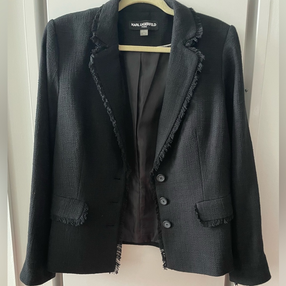 Karl Lagerfeld Black Suit Jacket